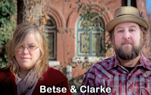 Betse & Clarke, Their music is familiar... and totally different; a fiddle and banjo duo with a sense of adventure.