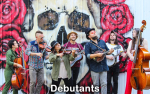 Debutants is a high-energy string band with eclectic influences and a penchant to play anything they feel.