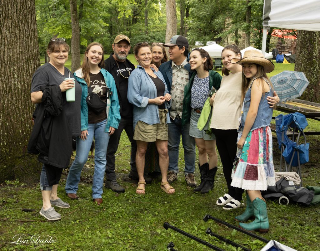 Fun with friends at the Folky Fish Festival, Maramec Spring Park, St. James MO, Last Weekend in May