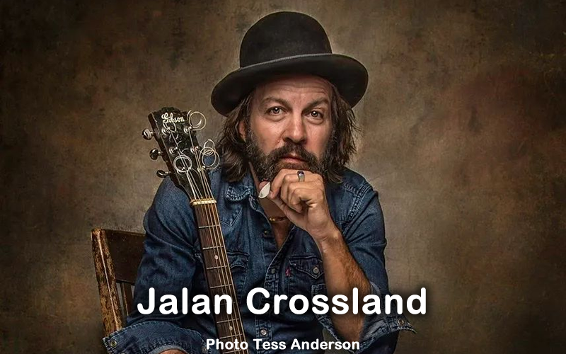 Jalan is a premier acoustic guitarist, banjo player, singer-songwriter, and engaging showman, a bundle of loose-limbed energy.